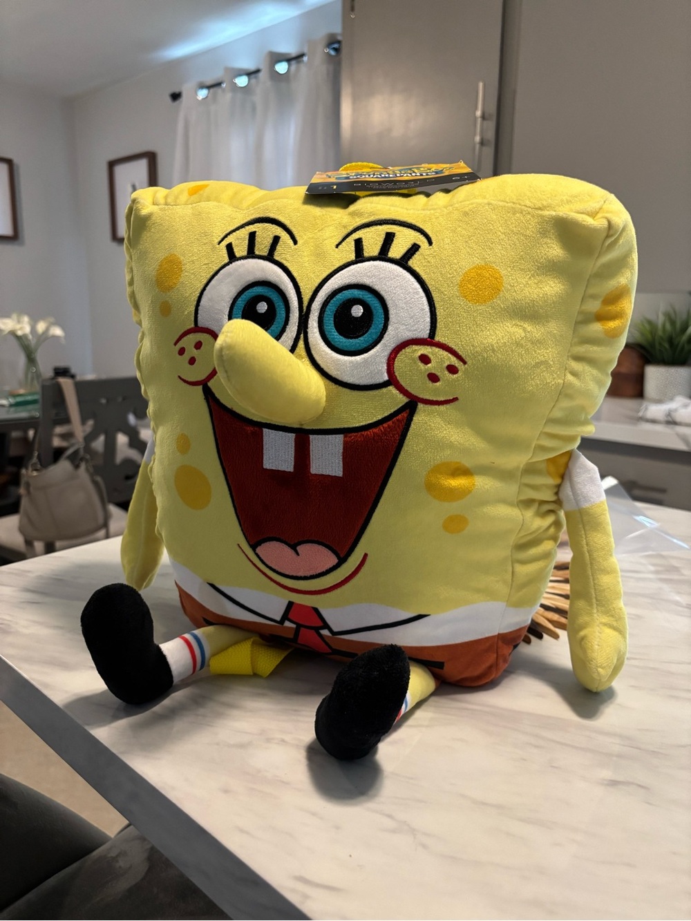 Bioworld SpongeBob SquarePants Yellow Plush Backpack Pillow bag